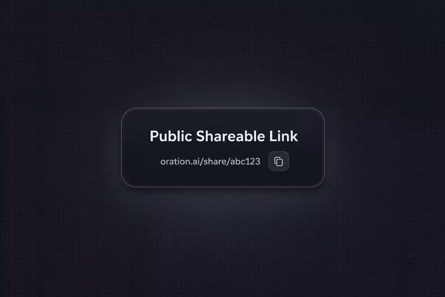 Public Shareable Links for Conversations